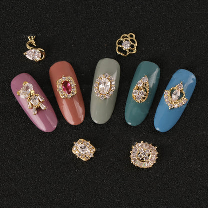 Zircon rhinestone nail decoration