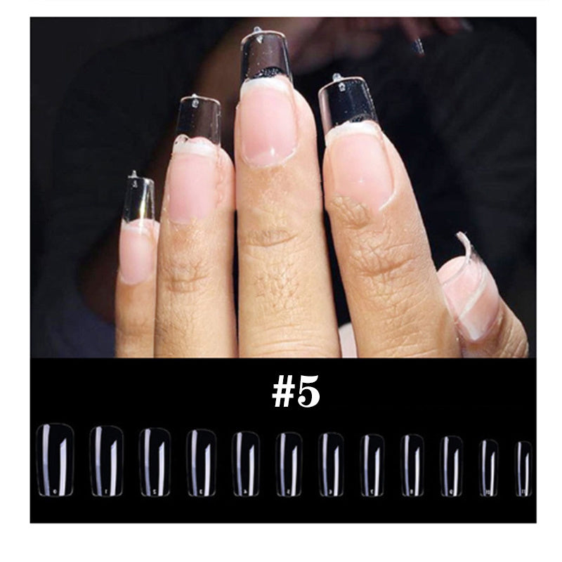 Uñas de extensión transparentes