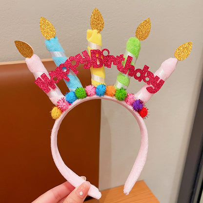 Nueva y linda diadema para niños, accesorios de decoración para fotos de cumpleaños de princesas