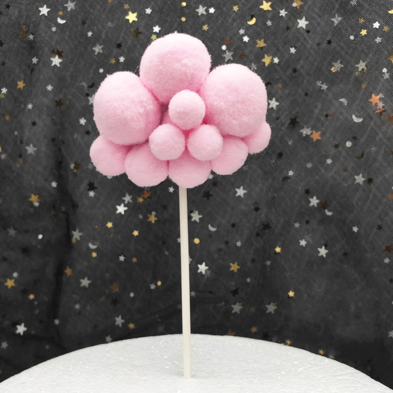 Creative Large And Small Cloud Cake Decoration Card