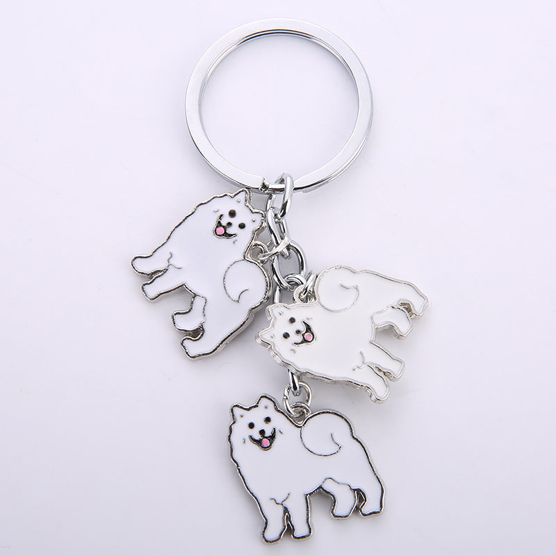 Little Creative Gifts Metal Key Ring Pet Dog Keychain Pendant