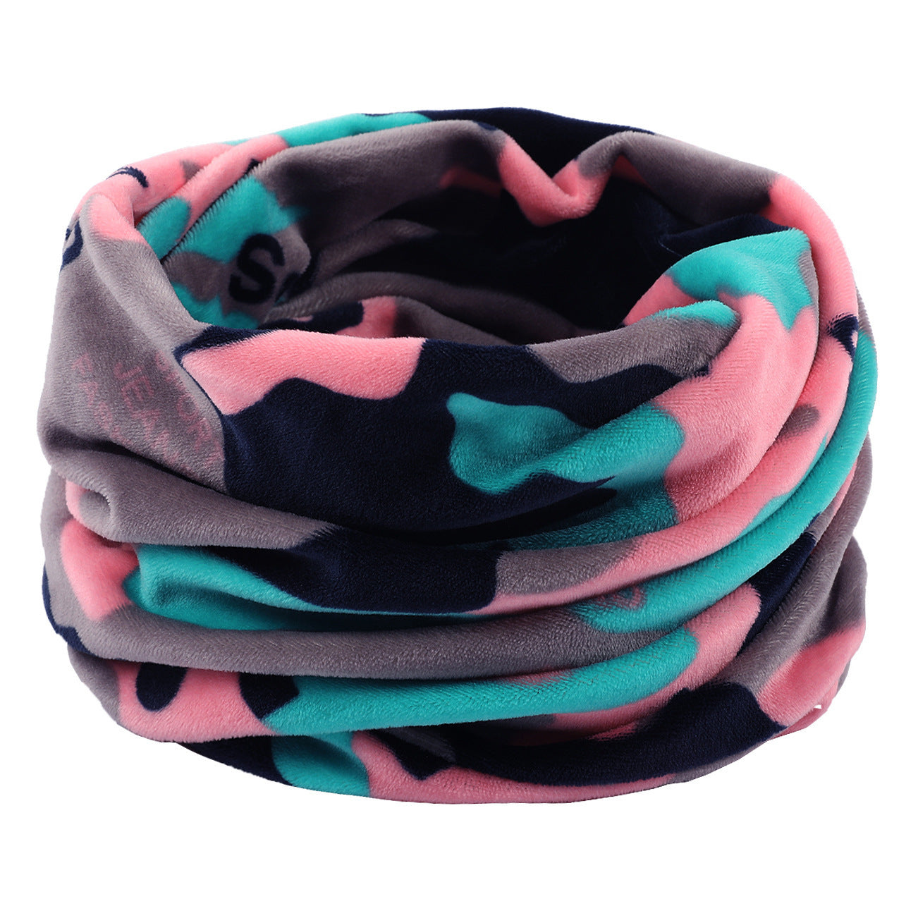 Warm Short Velvet Double-layer Knitted Scarf