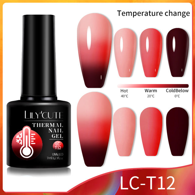 Color Changing Thermal Gel Nail Polish Winter