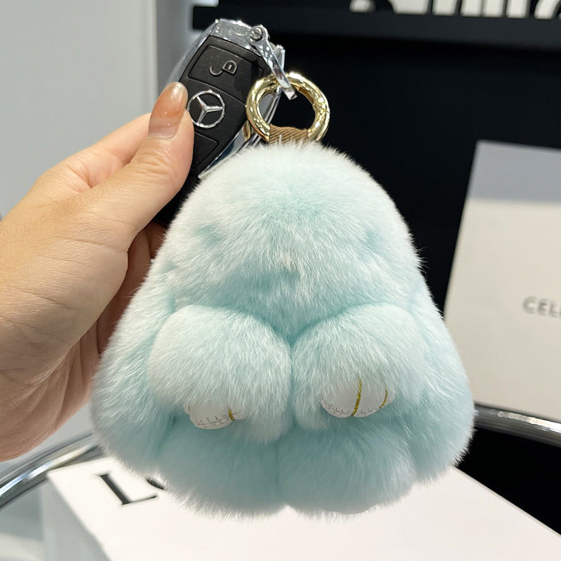 Cute Plush Doll Bunny Car Key Ring Pendant