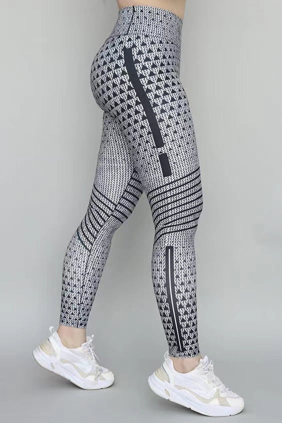 Pantalones de yoga ajustados y estampados