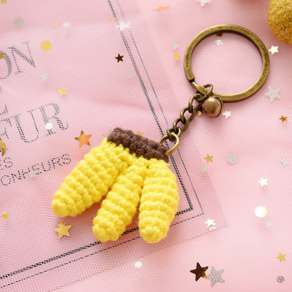 Girl Cute Ins Hand-woven Key Ring Circle