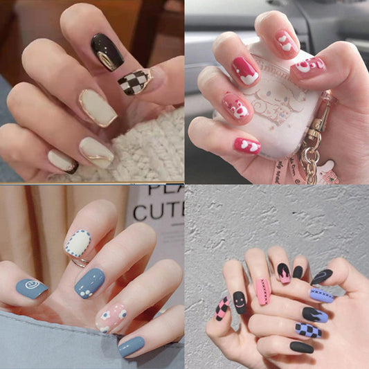 Uñas postizas extraíbles y usables con diamante