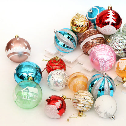 Bola de navidad, bola brillante, 6cm24, adornos navideños, árbol de navidad, decoración de árbol de navidad