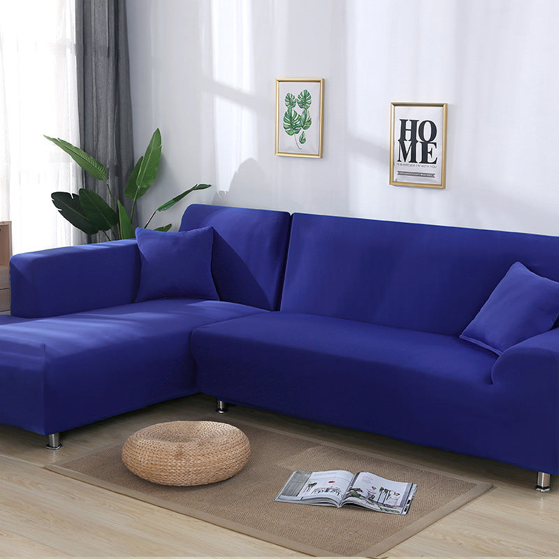 Tight Wrap Sofa Cover Elastic 2 Pieces Sofa Cover with L Style Piece Corner Sofa