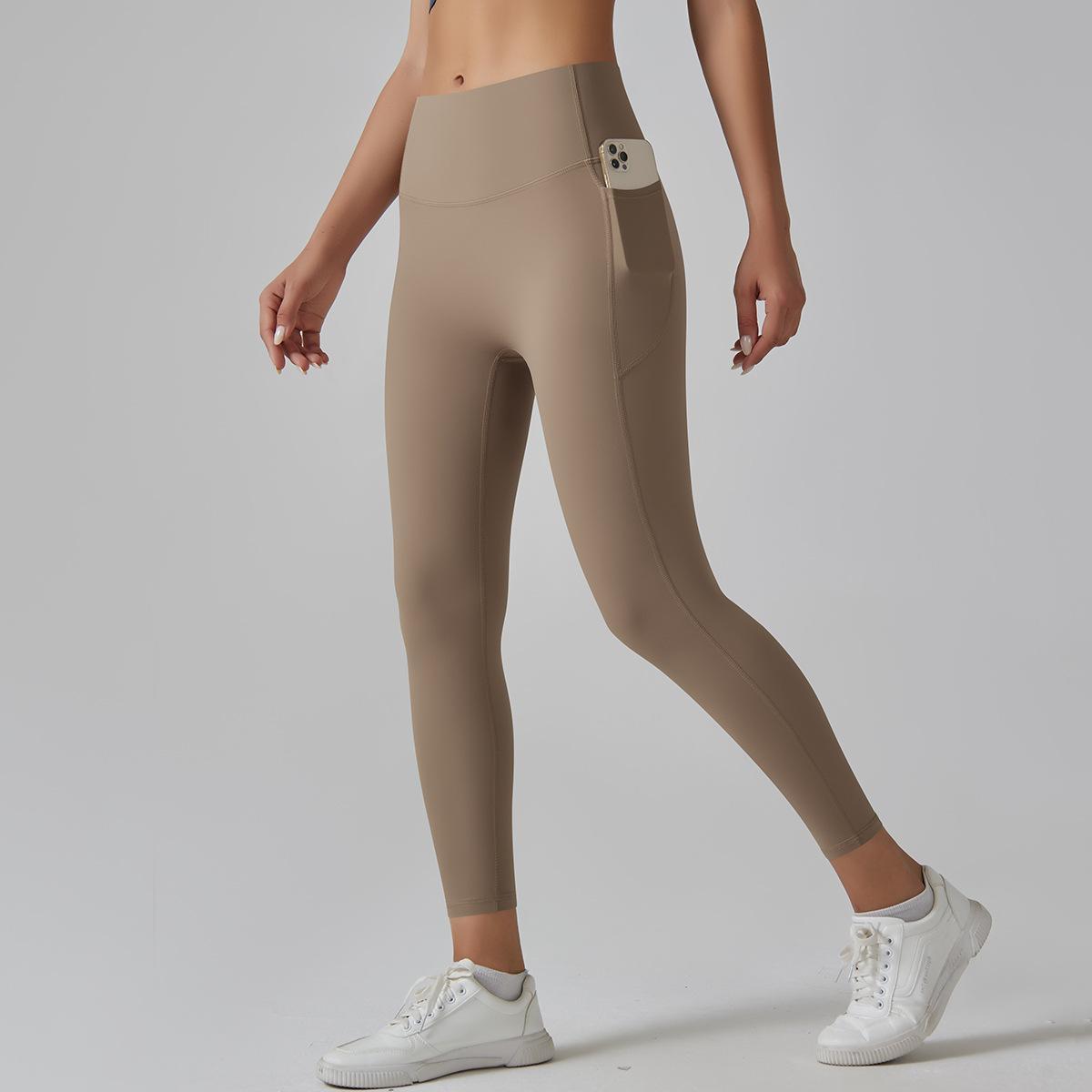 Pantalones de yoga ajustados de alta resistencia, de cintura alta, para contracción abdominal, deportivos, de secado rápido