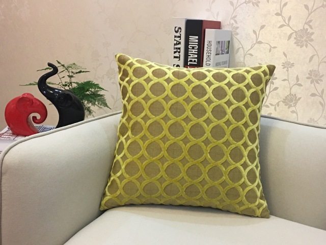 Home Decorative Sofa Throw Pillows Flannel Cushion Cover