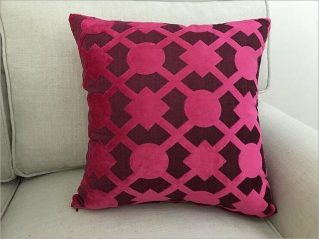 Home Decorative Sofa Throw Pillows Flannel Cushion Cover