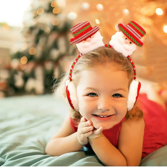 Orejeras con diadema navideñas nuevas