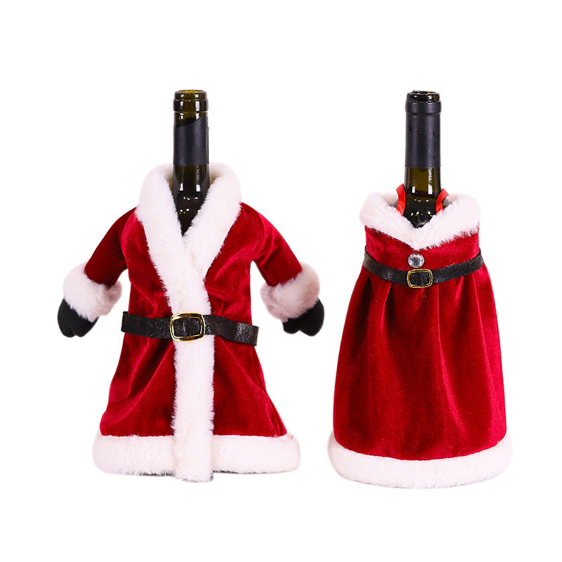 Adornos navideños Calcetines navideños para botellas de vino