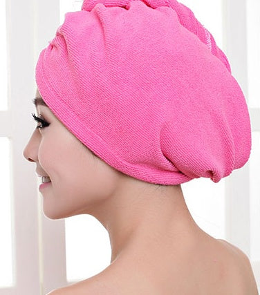 Gorro para secador de pelo para mujer, toalla absorbente para secar el cabello