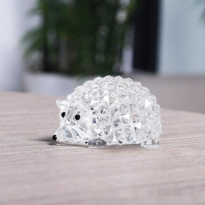 Crystal Hedgehog Crafts Ornaments Animal Decorations Desktop Office Home