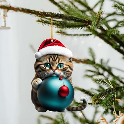 Christmas Creative Cat Car Pendant