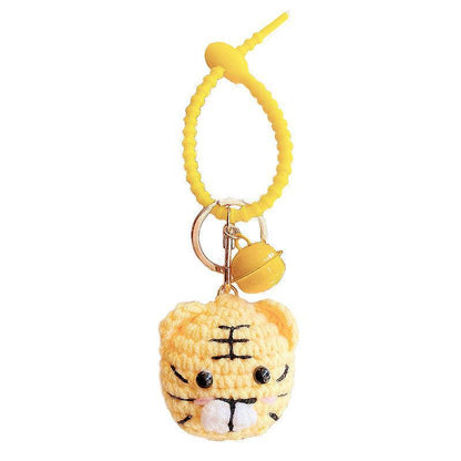 Internet Celebrity Ins Lamb Black Cat Car Key Ring Handbag Pendant Hand Woven