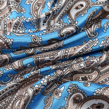 Paisley Printed 90 Square Scarf Retro Fashion Shawl