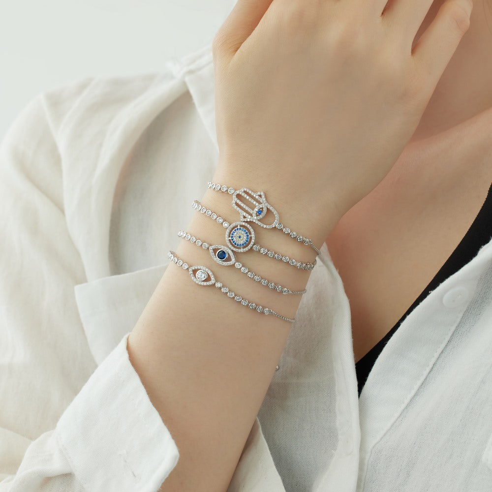 High-grade Blue Eyes Modeling Design Special Interest Light Luxury Elegant Bracelet