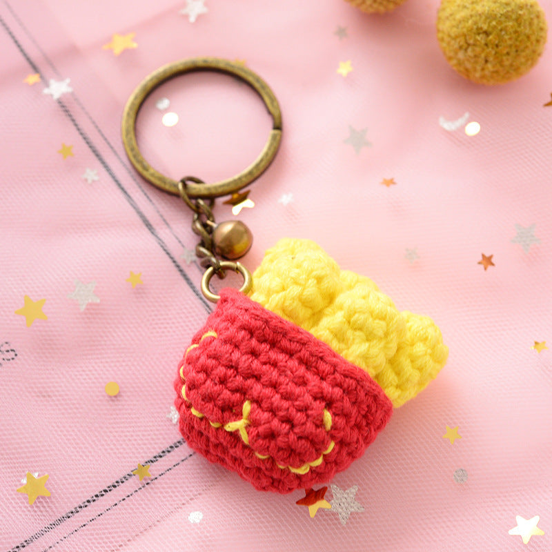 Girl Cute Ins Hand-woven Key Ring Circle