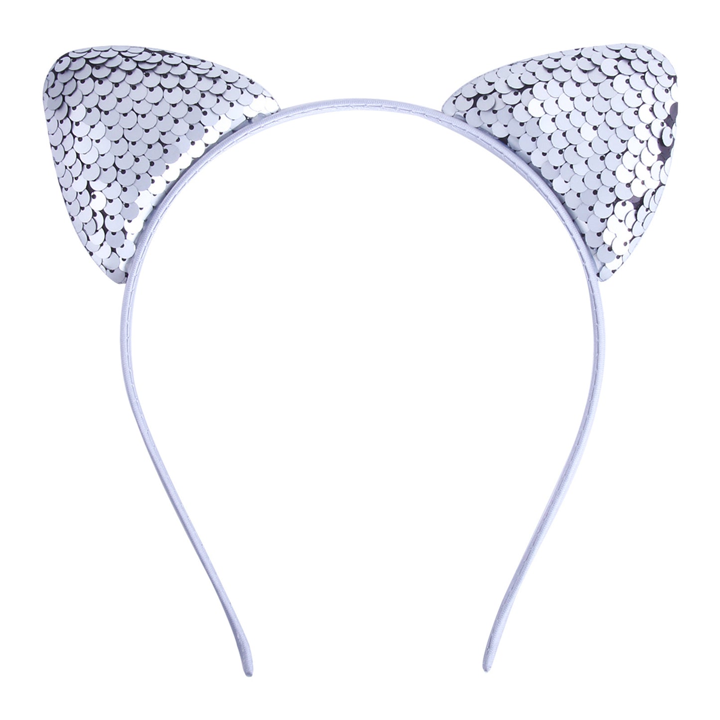 Quicksand Children's Cartoon Sweet Headband Hairpin Flip Scale Sequined Cat Ears Accessory