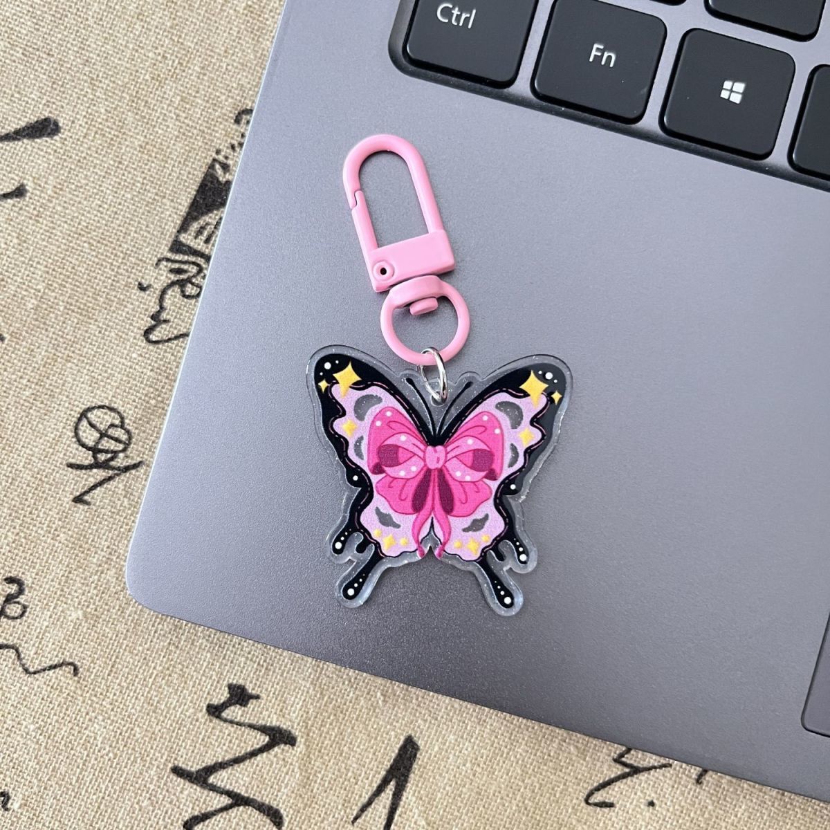 Keychain Pendant Mobile Phone Charm Girl Double-sided