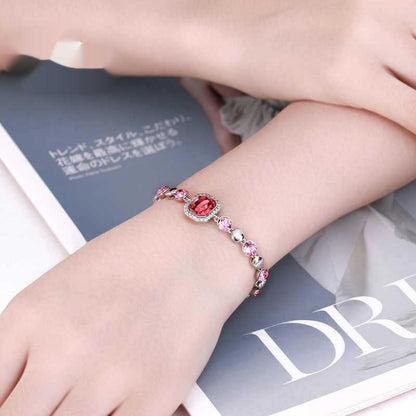 Artificial Crystal Series Geometric Square Bracelet