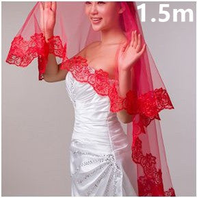 The bride wedding veil wedding wedding headdress accessories manufacturers 3 meters long white lace veil wholesale