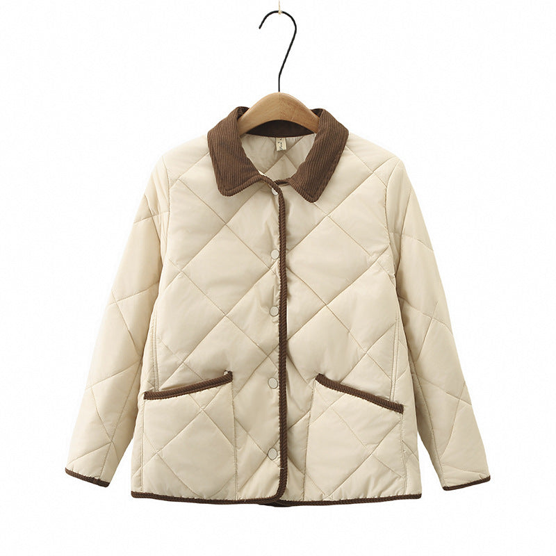 Slimming All-matching Thickened Casual Cotton-padded Clothes Cotton Coat Jacket