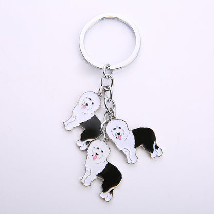 Little Creative Gifts Metal Key Ring Pet Dog Keychain Pendant