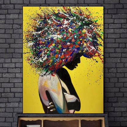 Street style graffiti painting canvas painting