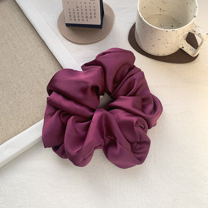 New Oversized Hair Band Smooth Satin French Elegant