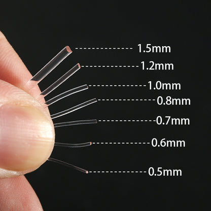 Filamento de cristal transparente resistente al desgaste Filamento hecho a mano para bricolaje