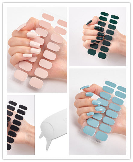 Waterproof and Long Lasting Nail Stickers Letter Color Nail Stickers Full Stickers