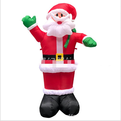 Arco gigante inflable de Papá Noel, muñeco de nieve, para jardín, patio, adornos navideños, festivales, fiestas, decoración de Año Nuevo