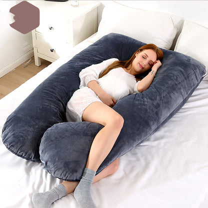 Almohada en forma de U con patas para dormir de lado