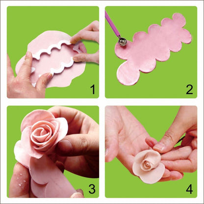 3 pcs set Rose Flower Cake Mold