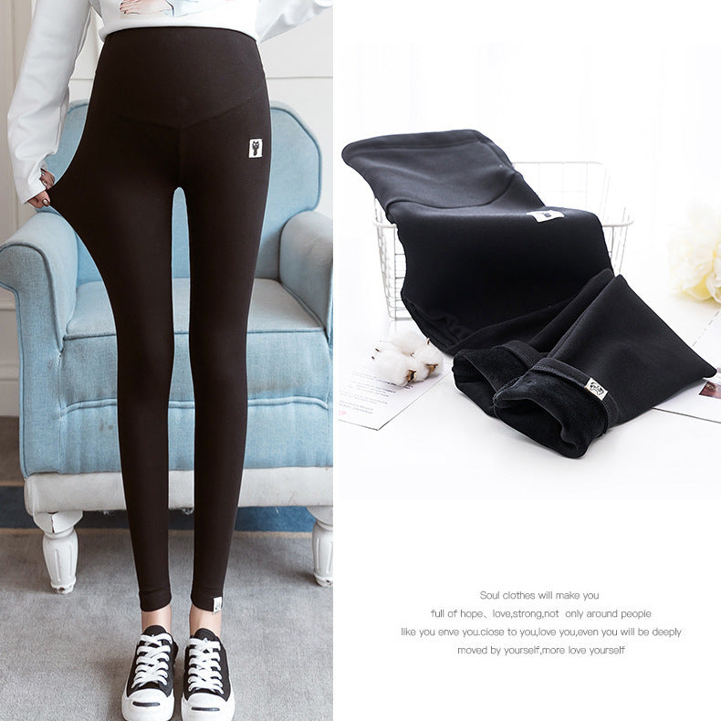 Leggings de maternidad Ropa exterior con forro polar