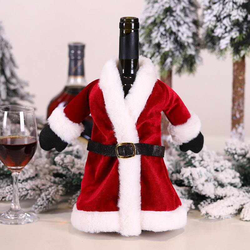 Adornos navideños Calcetines navideños para botellas de vino