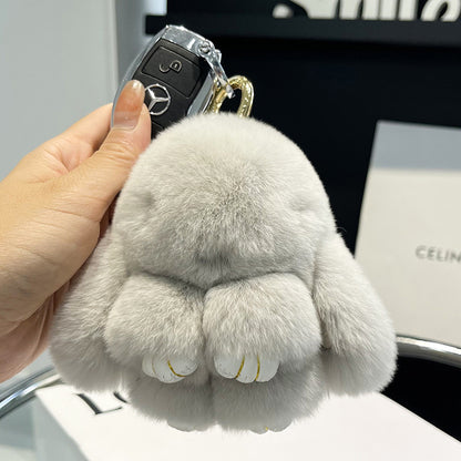 Cute Plush Doll Bunny Car Key Ring Pendant