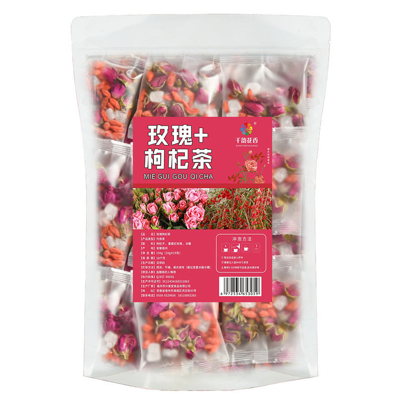 Black Wolfberry Red Date Tea Stay Up Late To Recover Camellia Combo