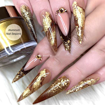 Fashion Nail Gold Foil In Fashion Ornament