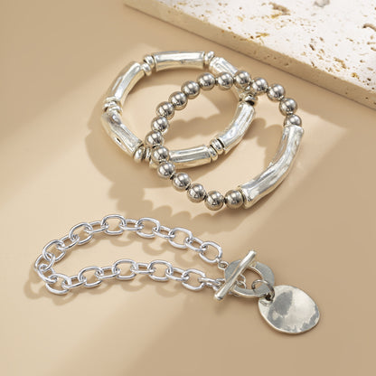 Ins Style Metal Round Bracelet