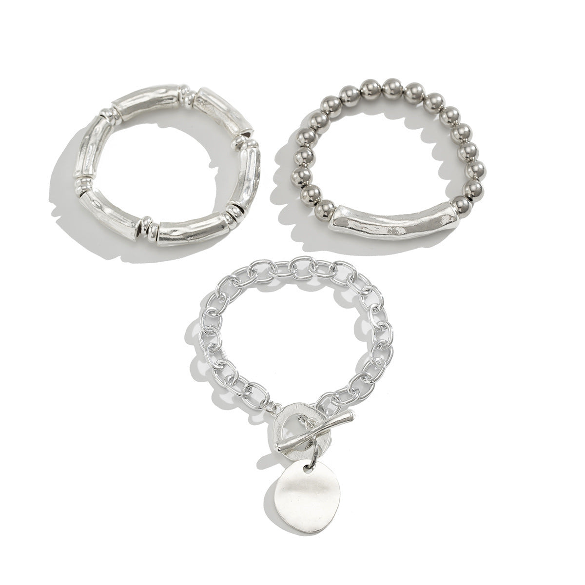 Ins Style Metal Round Bracelet