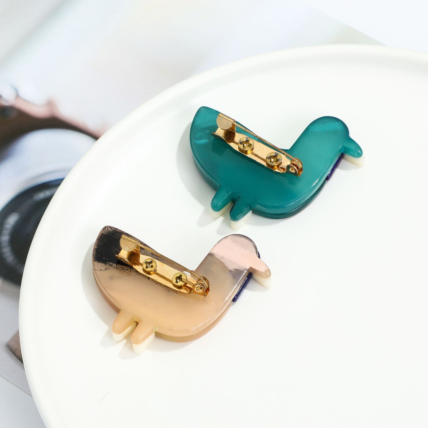 Little Duck Cute Color Matching Brooch