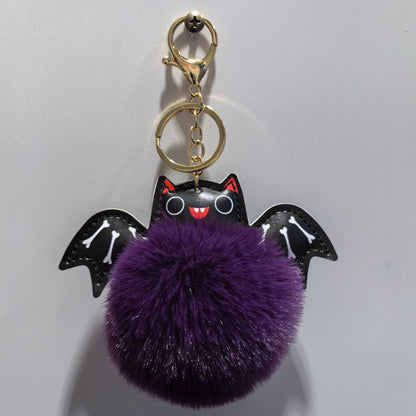 Summer Halloween Keychain Cartoon Leather