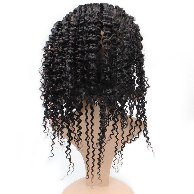 Peluca de Europa y Estados Unidos, cortina de pelo, cabello real brasileño de 22 pulgadas, fabricantes negros naturales, venta al por mayor Express