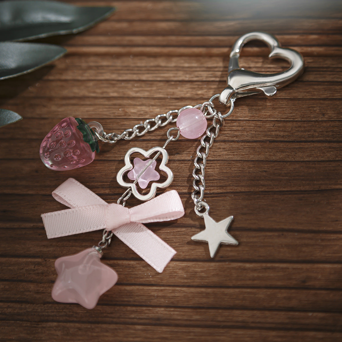 Bow Special Secret Chain Keychain Five-pointed Star Alloy