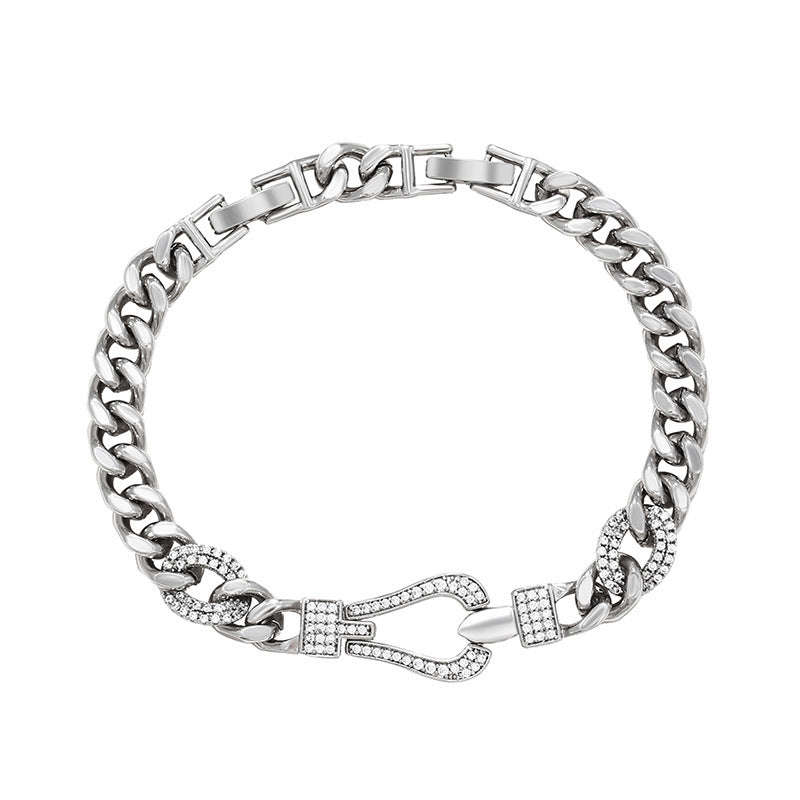 Alloy Gold Plated Watch Chain Fashion Small Zhongba Gas Bracelet